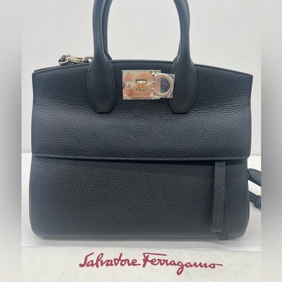 Salvatore Ferragamo  Small The Studio Leather Top Handle Bag - Picture 4 of 17